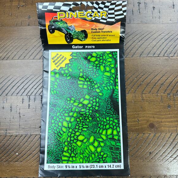 PineCar Body Skin Custom Transfers P3985 Pink Camo. 3979 Body Skin Custom Gator - Picture 8 of 8